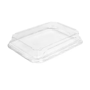Couvercles transparent PET "sushi" 185x129x32mm